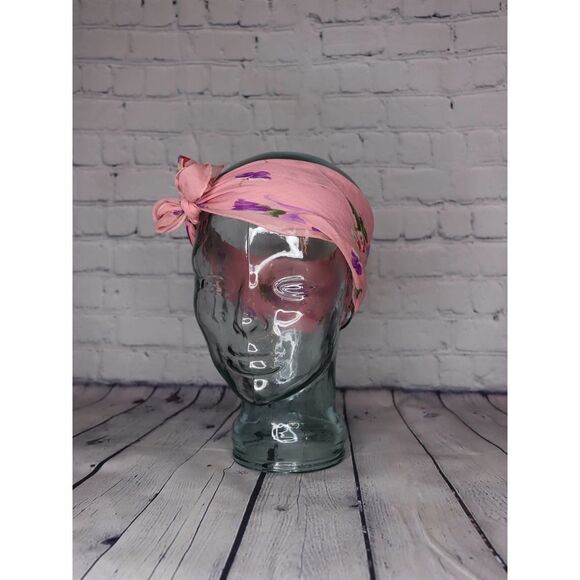 Vintage Floral Head Scarf!! - Picture 4 of 9